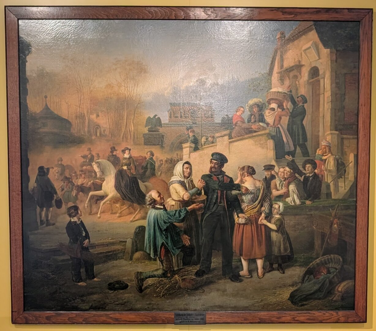 Titel: Eintreibung der Mahl- und Schlachtsteuer, Künstler: Wilhelm Kleinenbroich Jahr: 1847 Ort: Kölnisches Stadtmuseum (Köln)